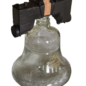 Vintage Lejon Brandy Liberty Bell Decanter | 1976 USA Bicentennial Glass Bottle